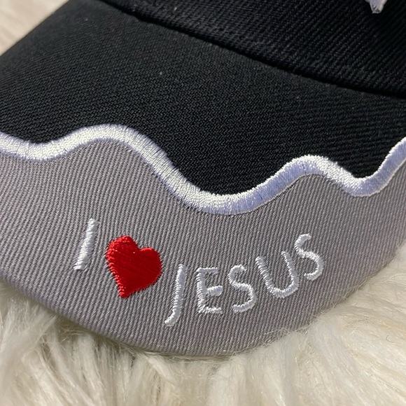 Forgiven -1 John 1:9 Black Embroidered Baseball Cap - Picture 6 of 12